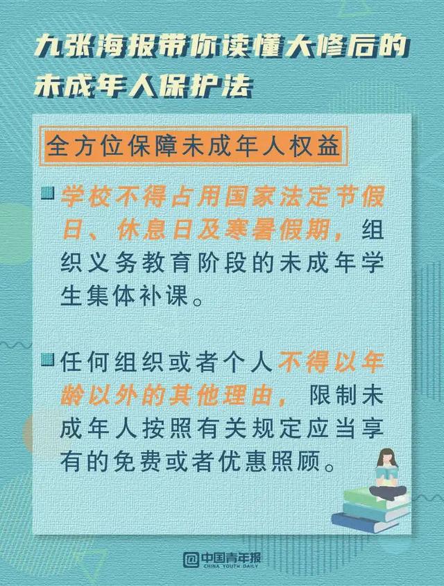 未成年人保护法|九张海报带你读懂大修后的未成年人保护法