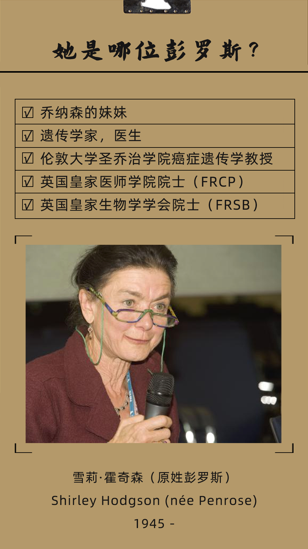 奥利弗|七位彭罗斯，你能认出几个