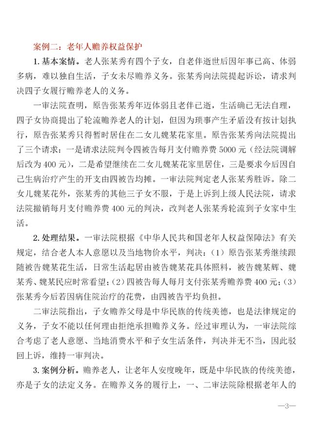 法律|全国老年维权十大典型案例公布！