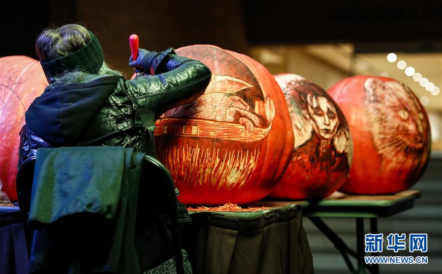 南瓜|美国芝加哥植物园举办南瓜灯展