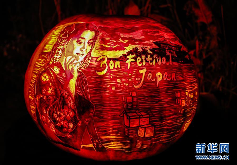 南瓜|美国芝加哥植物园举办南瓜灯展