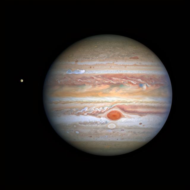 木星|木星气旋的哈勃近照出炉，你知道大红斑还有个亲戚吗？