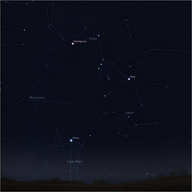 天狼星|注意观赏天狼星，它是夜空中最亮的恒星