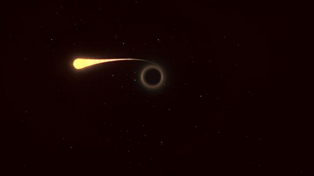 天文|天文学家发现一颗被黑洞面条化的恒星