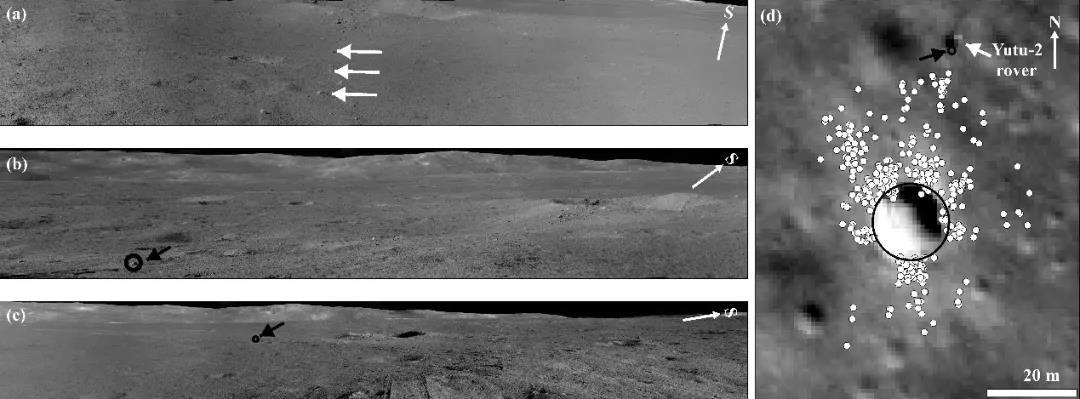月球车|完成第28月昼工作！科研成果揭示：“玉兔二号”月球车巡视区石块源自芬森撞击坑