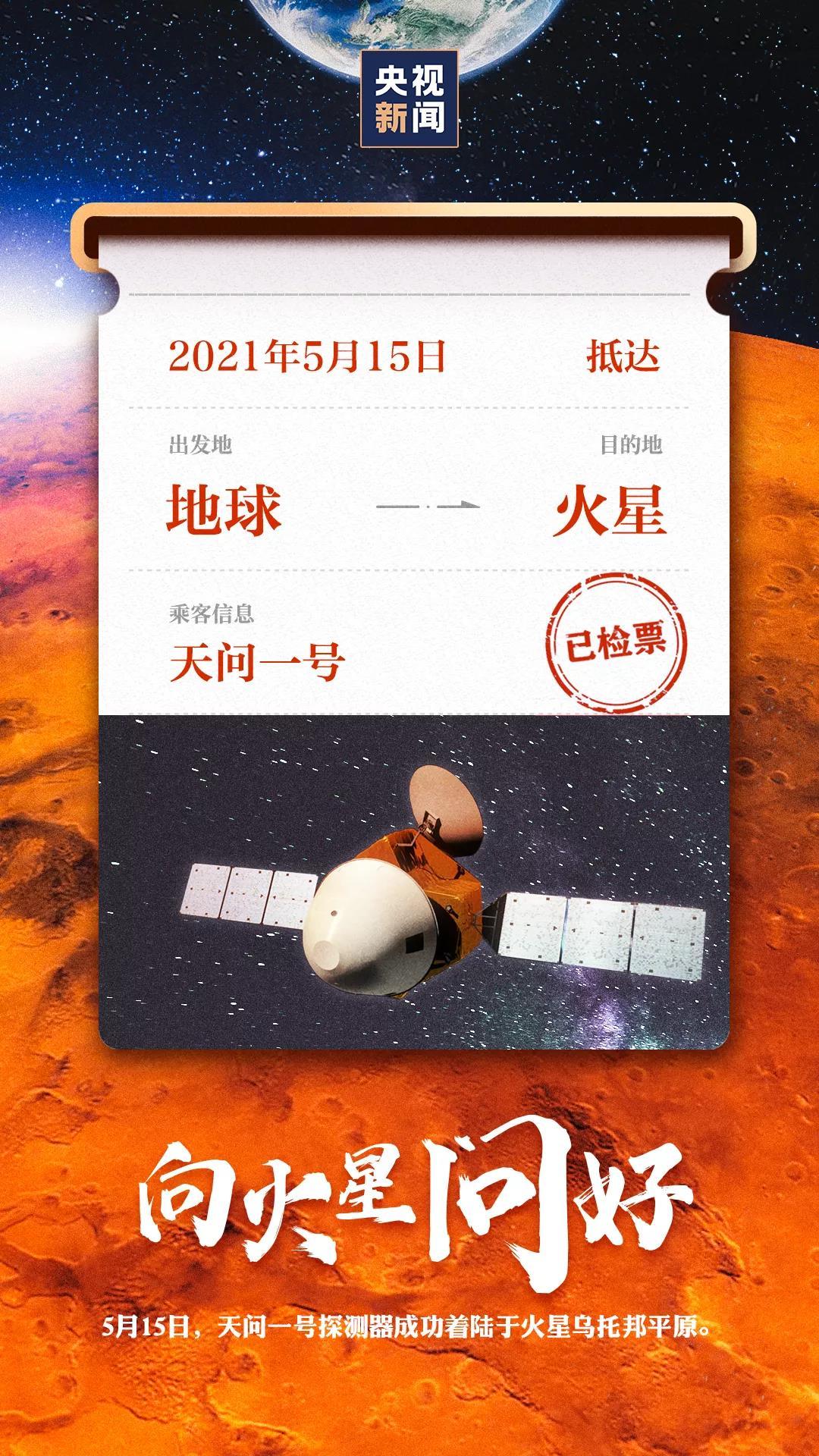 祝融|“祝融”微博发声：落火，开工！网友这条“火星文”问候火了：“迩恠