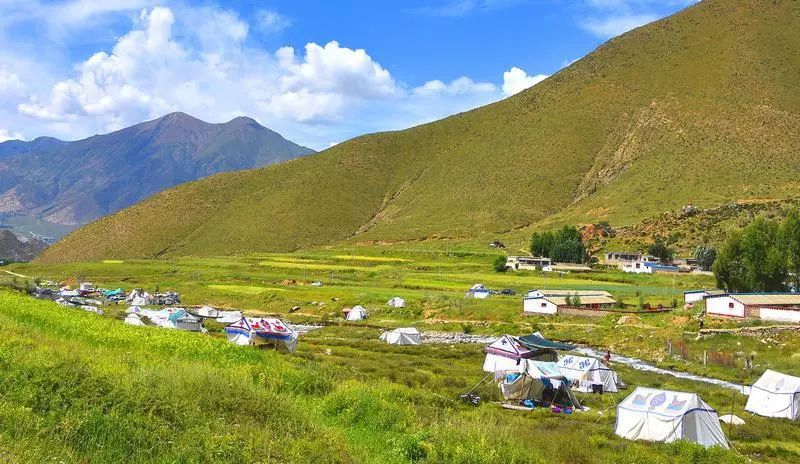 划皮艇看花海今夏拉萨最火林卡地在这里