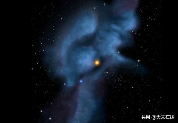 天文|活跃星系核心，强射电类星体，壮观的物质喷吐