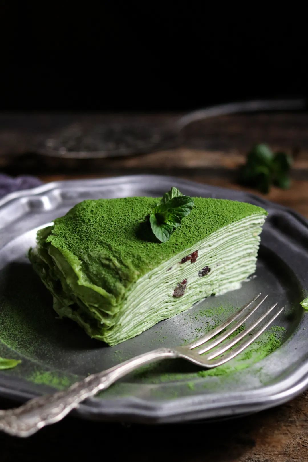 比如,鲜绿色的抹茶味.