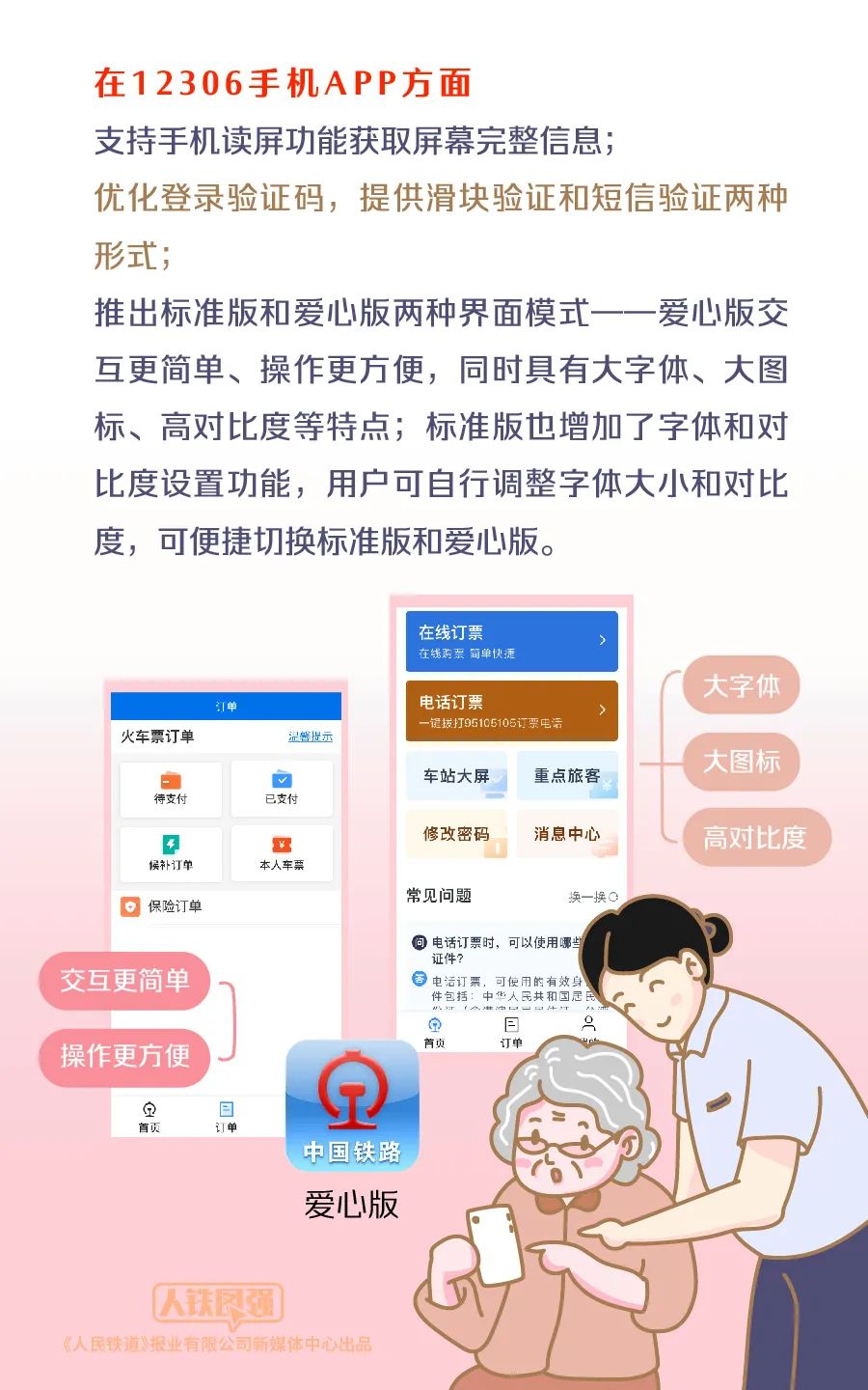 无障碍|官宣！12306推出新功能