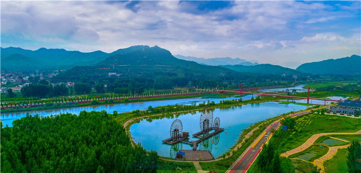 涉县英雄太行山中国红河谷