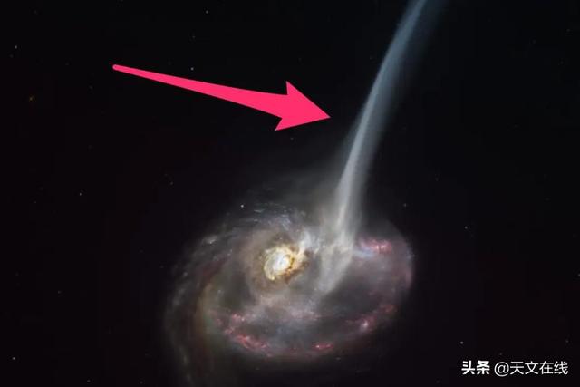天文|宇宙的恐怖秀场：碰撞星系中的喷射流?，很是壮观