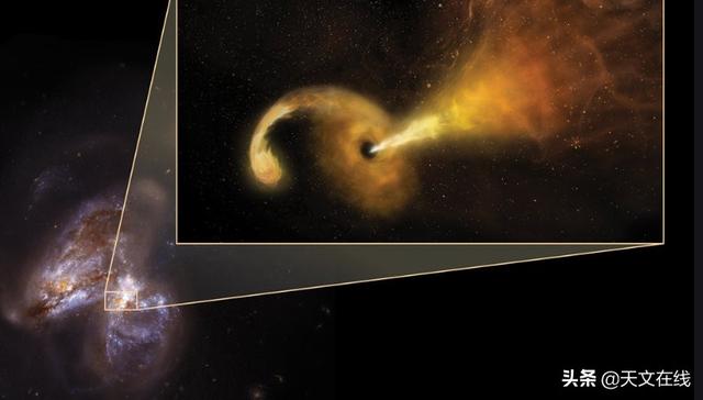 天文|宇宙的恐怖秀场：碰撞星系中的喷射流?，很是壮观