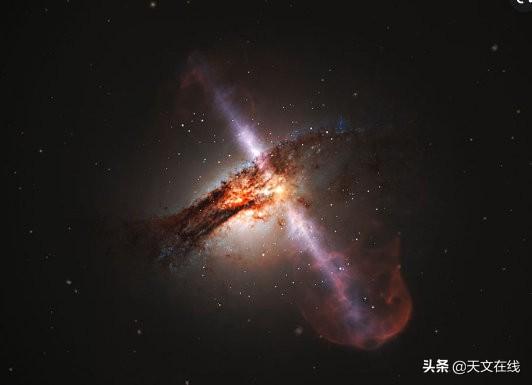 天文|宇宙的恐怖秀场：碰撞星系中的喷射流?，很是壮观