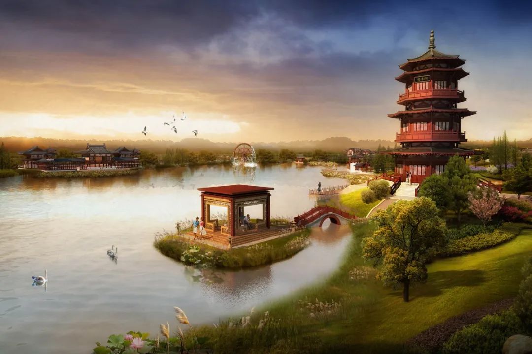 地域文化与景观生态相结合陕西渭南居易文化产业园规划设计