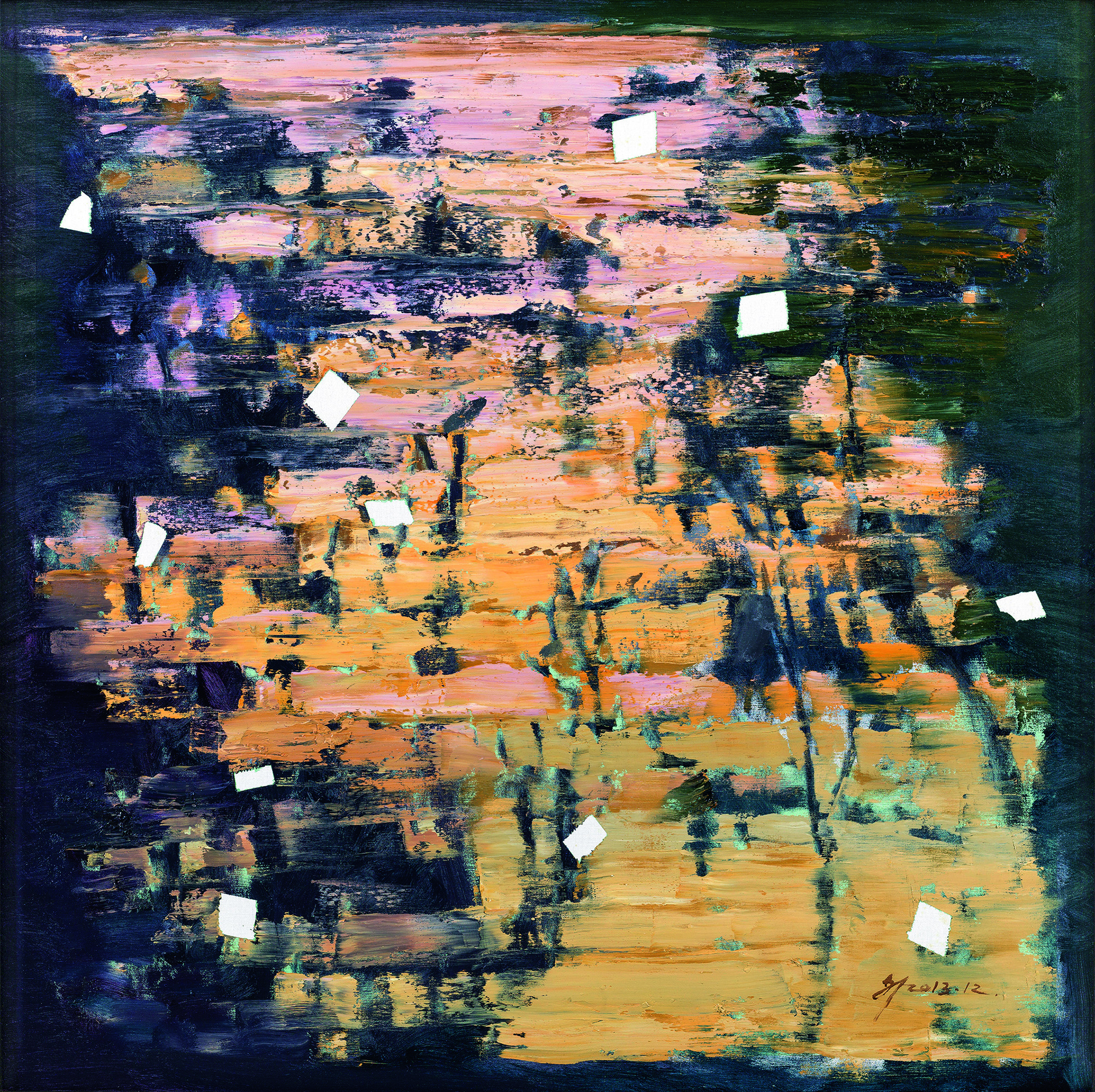 艺术文祯非景外之景写意油画作品展亮相中国美术馆