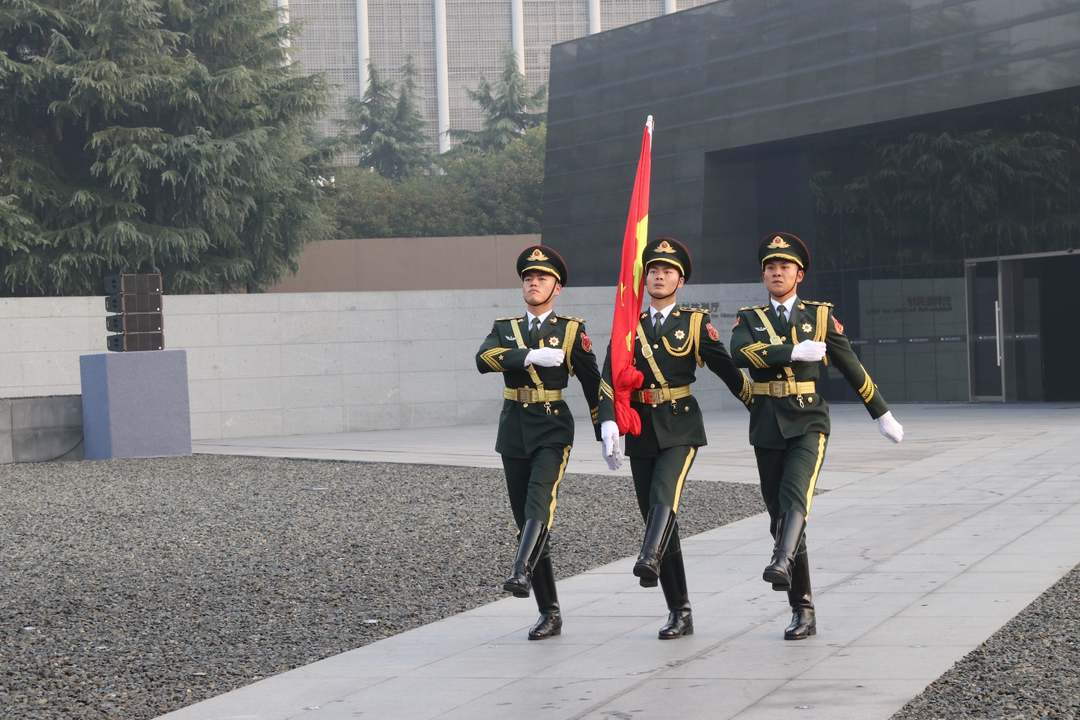 2020年12月13日，第七个南京大屠杀死难者国家公祭日，南京大屠杀死难者国家公祭仪式在南京举行。图为南京大屠杀死难者国家公祭仪式现场。