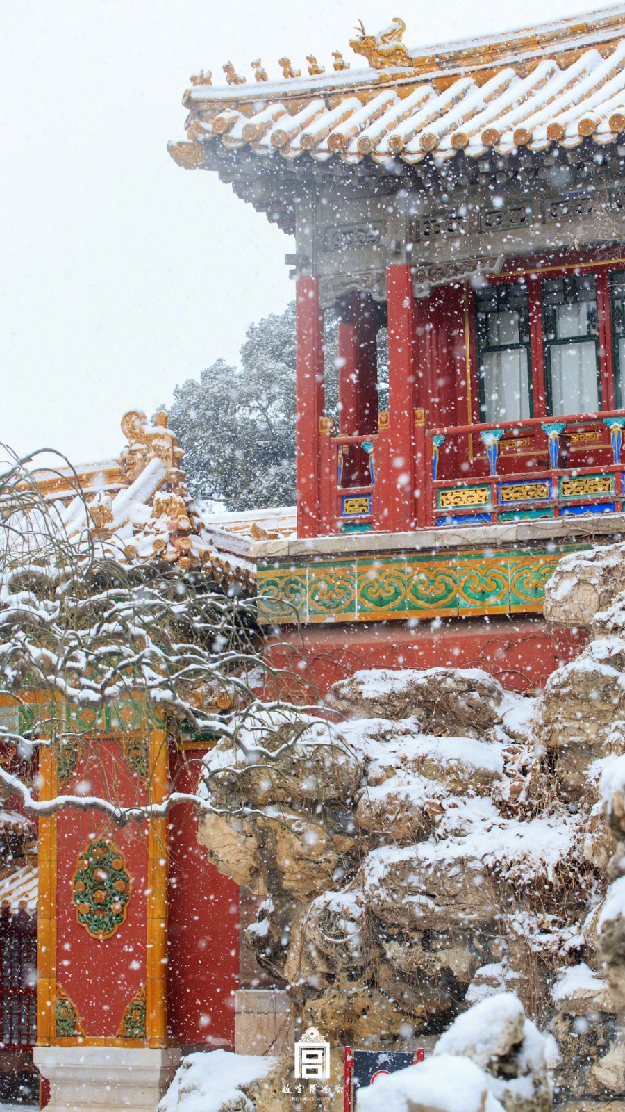 故宫雪景唯美图片高清图片