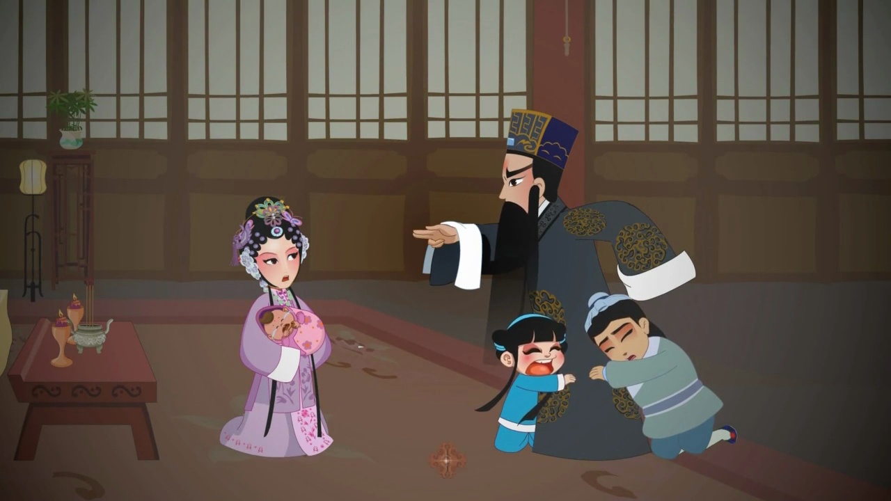 晋剧动漫芦花二十四孝故事