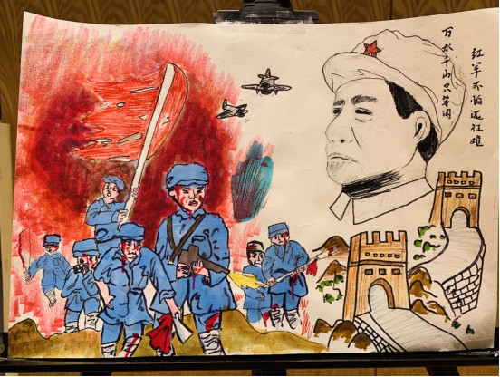 通过油画,国画,水彩,水粉等形式,自主创作主题绘画作品,让社区儿童