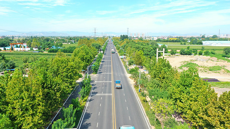 高邑县光武路大修工程竣工通车获群众点赞