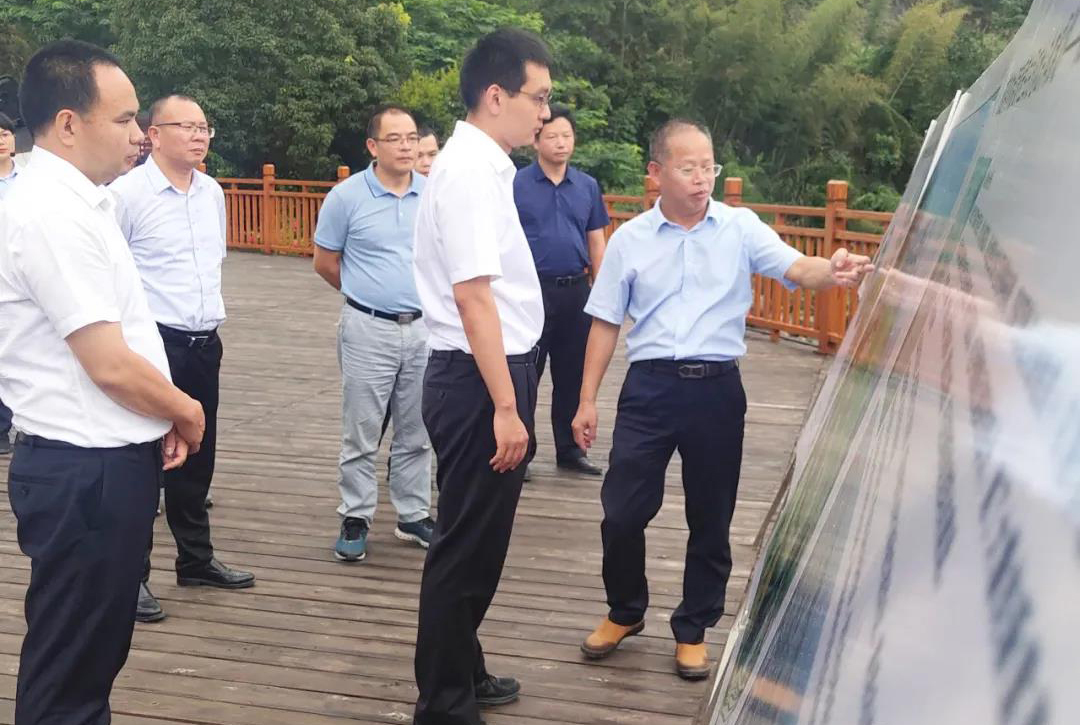 近日,永定区代区长李宏泰带队前往下洋镇调研水环境治理工作,区领导