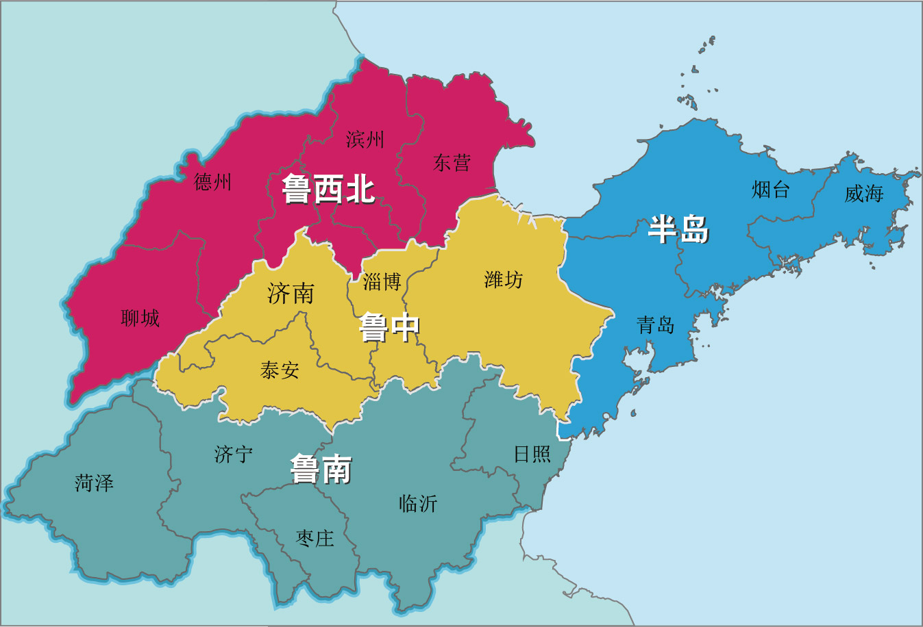 山东行政区划图县级图片