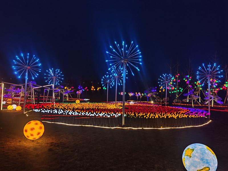 咸阳兴平灯光璀璨迎新春