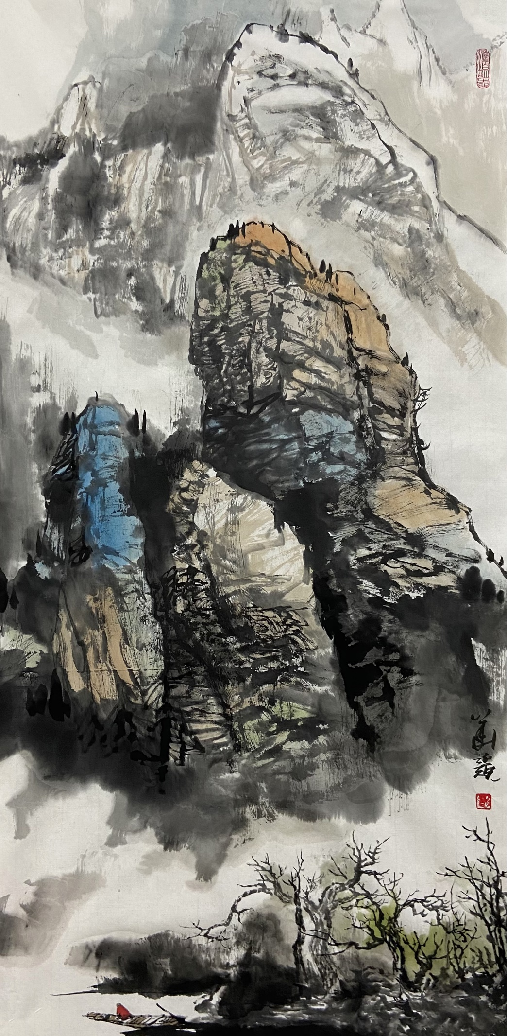 意境深远气韵生动著名画家彭华竞作品鉴赏