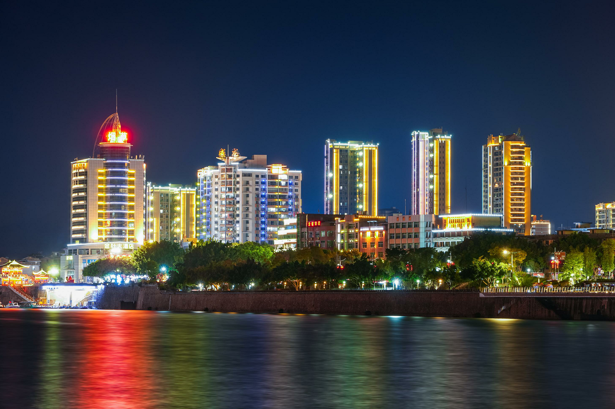 夜色撩人最美杭川上杭汀江夜景竟是这般美丽