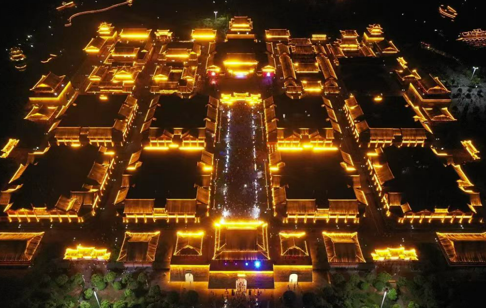 文旅发展郴州桂阳灯光秀耀蓉城繁华盛景烟花秀品千年古郡芳华