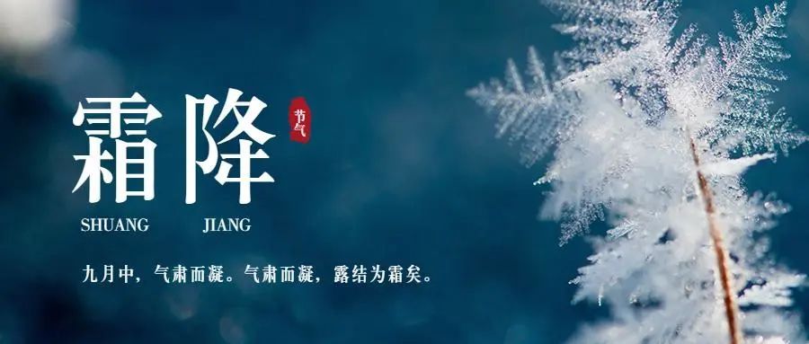 二十四节气 · 霜降霜降,是二十四节气中的第十八个节气,秋季的最后一