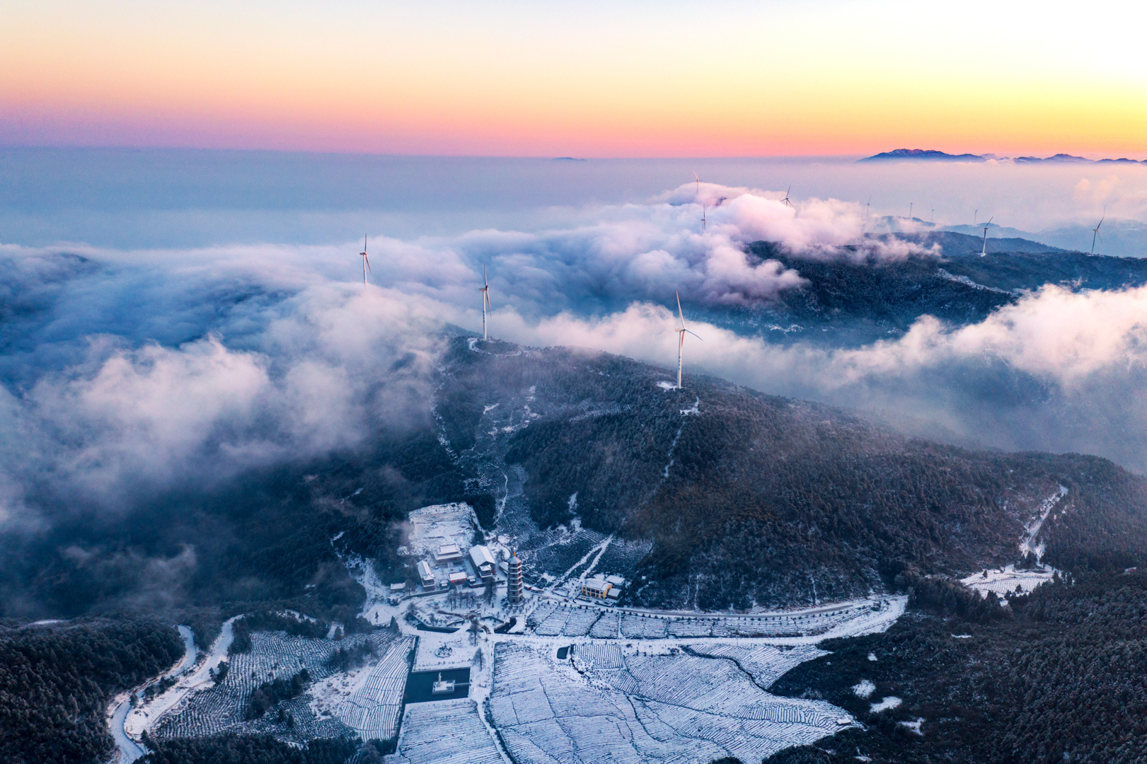 浙江黄岩绝美雾凇贺新年