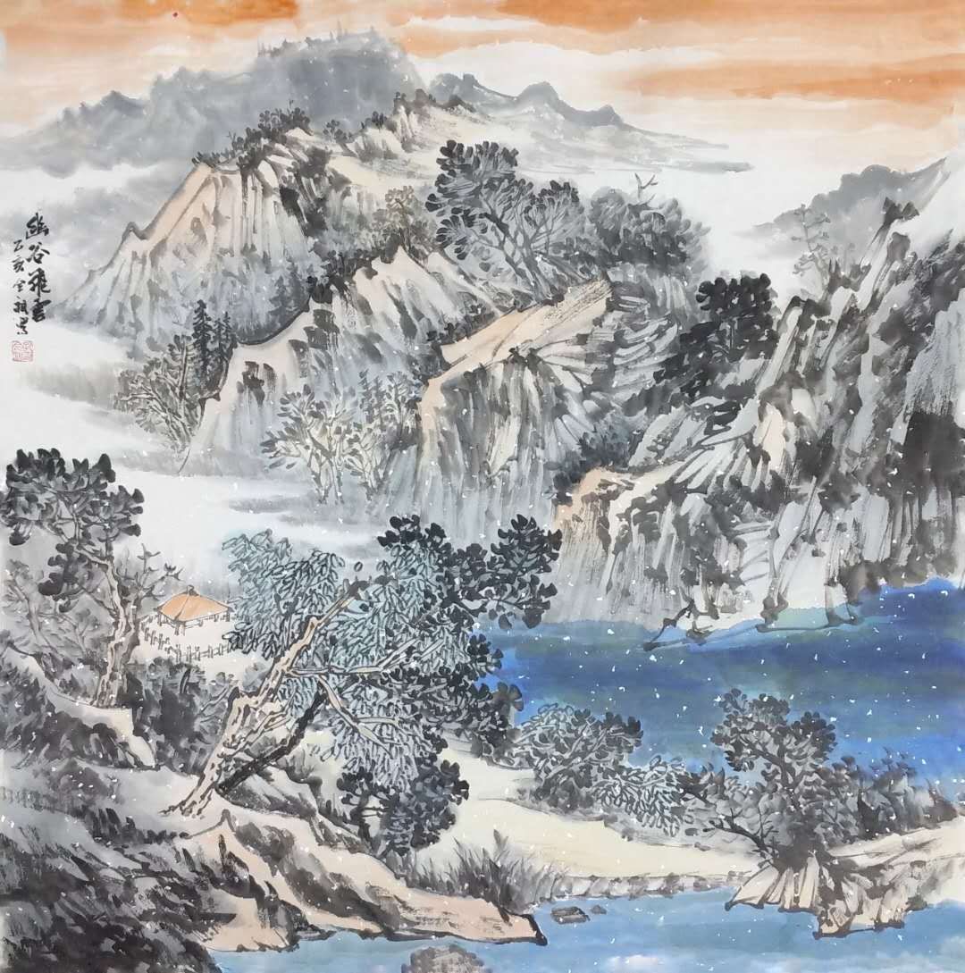 熔古铸今 丹青绘彩---画家孔令祖作品赏析 _大河快讯