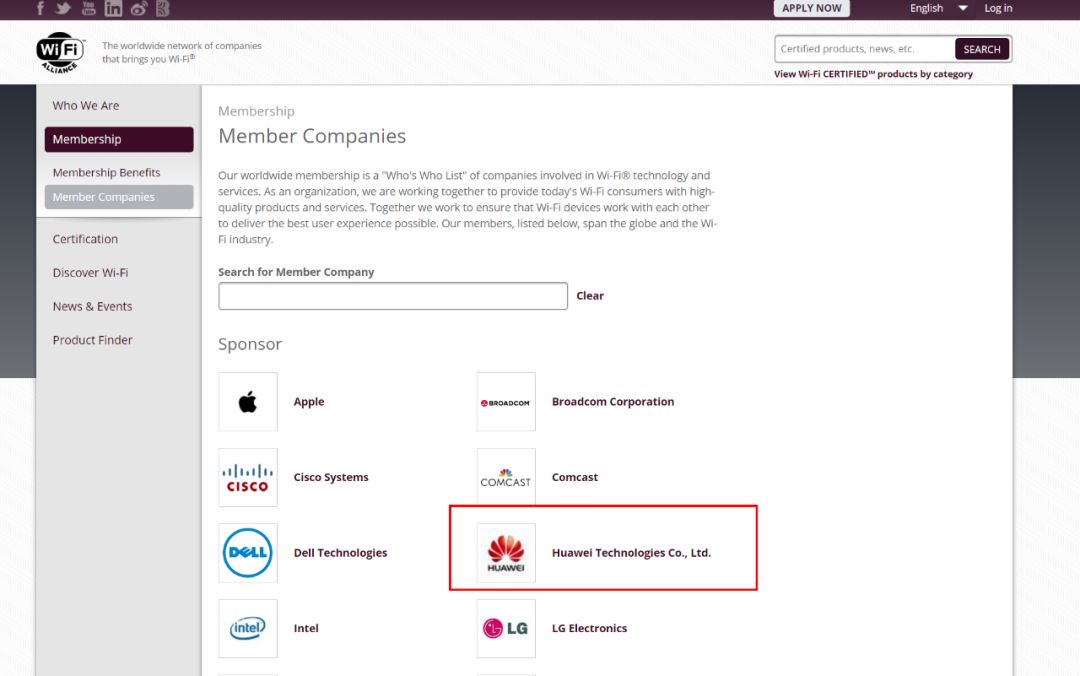 WiFi联盟官网恢复华为成员资格