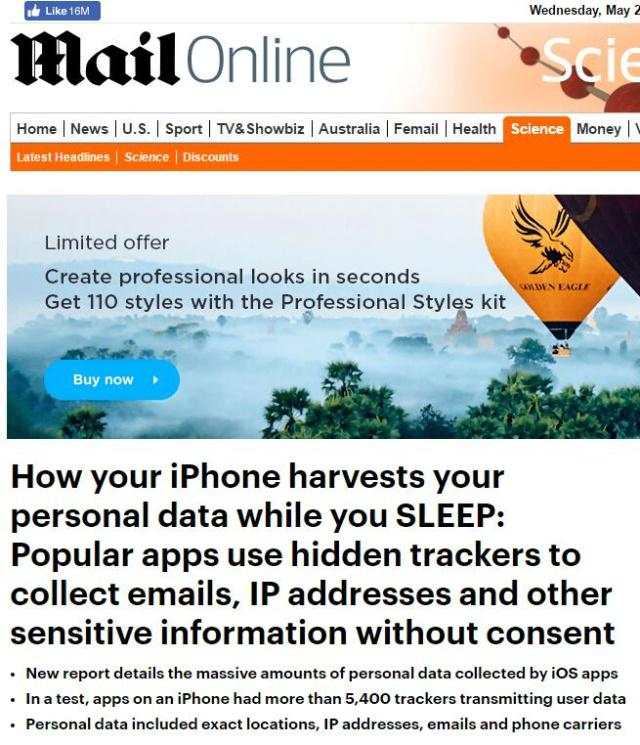 美媒在苹果手机中发现追踪程序，你睡觉时也可能泄露隐私_邵商网