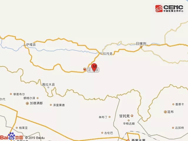 西藏定日县发生5 9级地震
