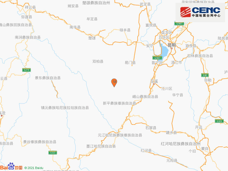 云南楚雄州双柏县发生5.1级地震