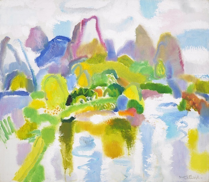 2005  蔽龙阁听秋  70×80cm  布面油画.jpg