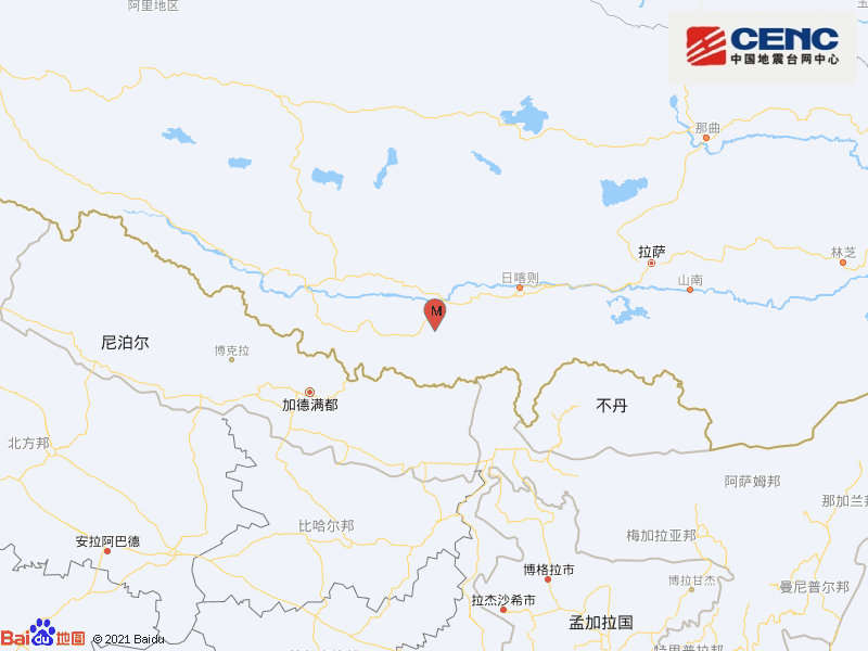 西藏日喀则市定日县发生4.2级地震