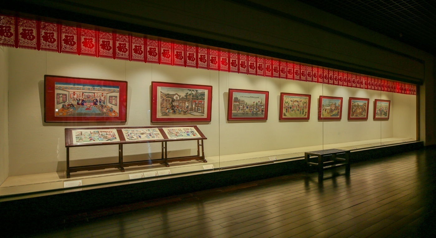 12月10日,由山西博物院,天津博物馆主办的"杨柳青青话年画"展在山西