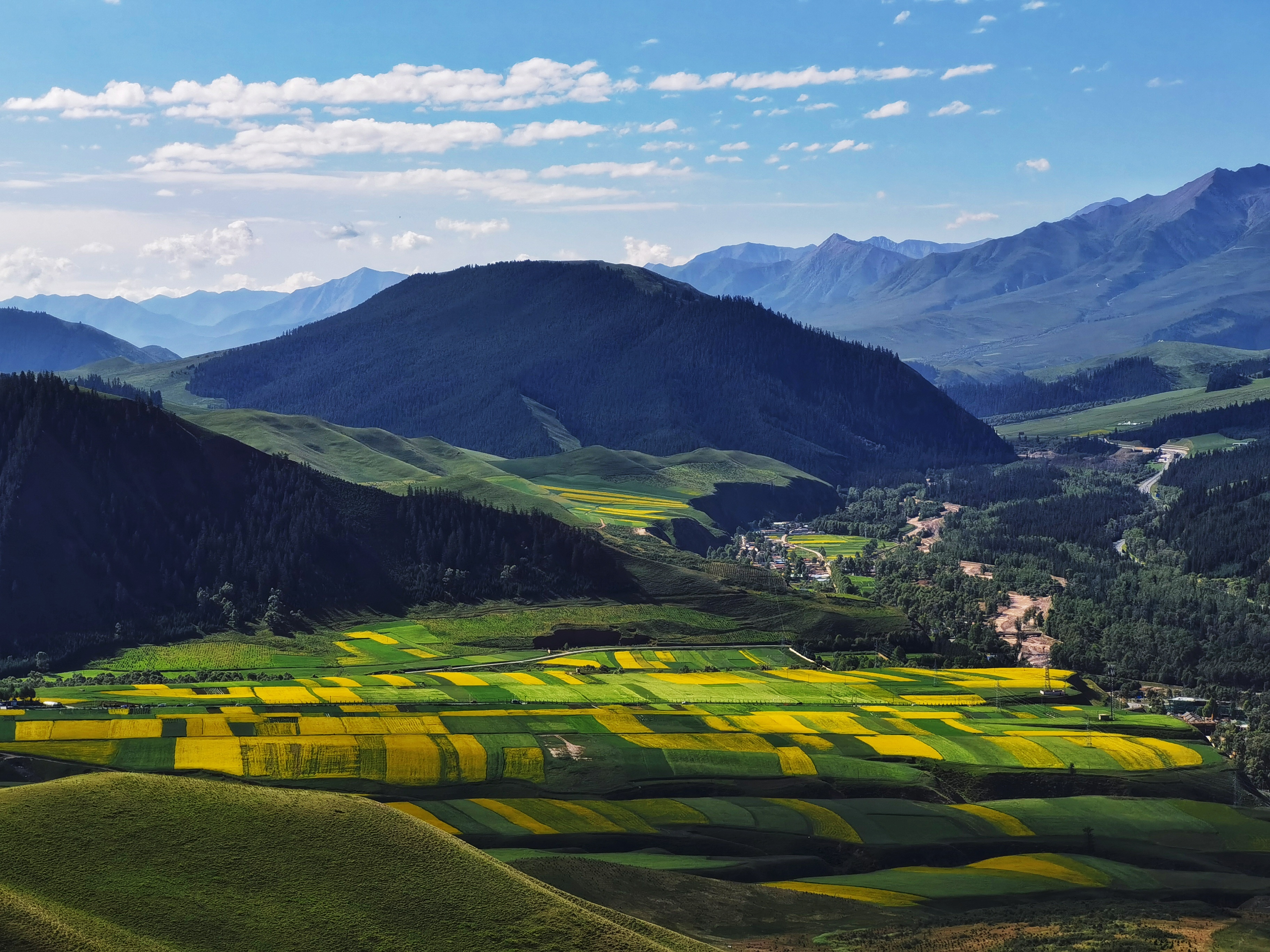 祁连山下好风光。本报记者  姜峰摄.jpg