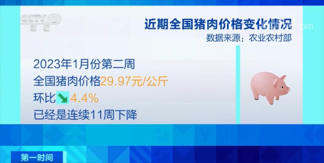 春节将至，猪肉价格连续11周下降！