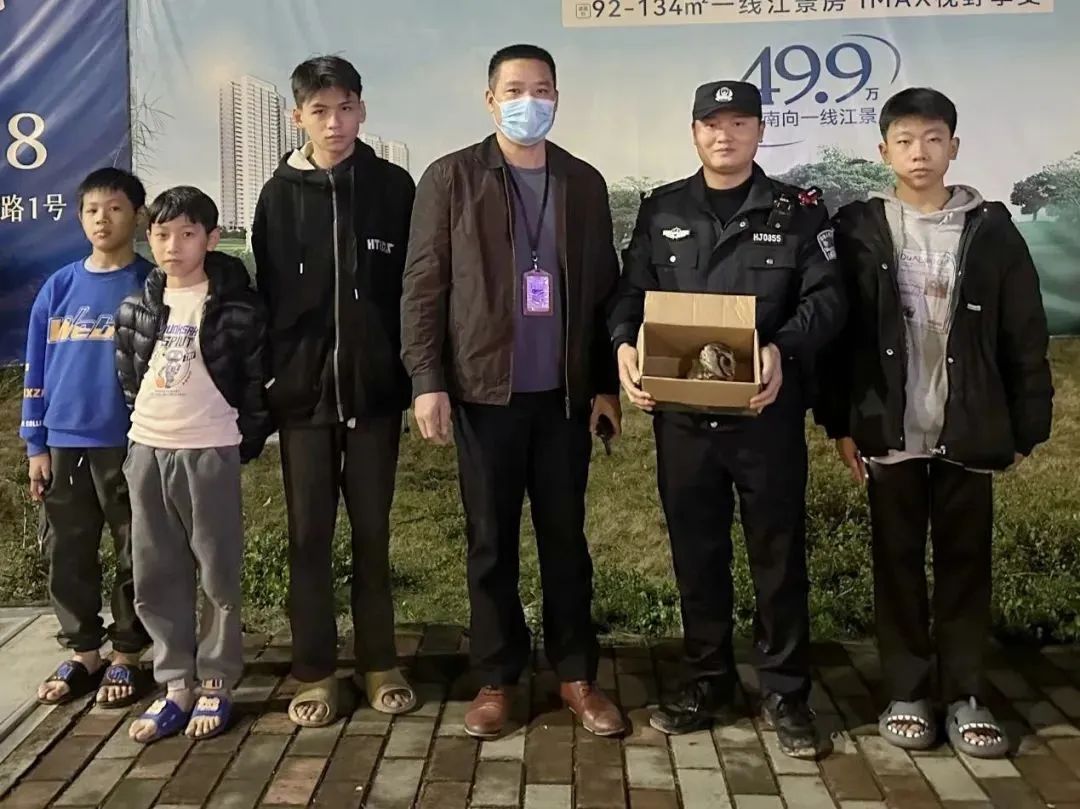 点赞！发现国家保护野生动物后，这4个孩子这样做