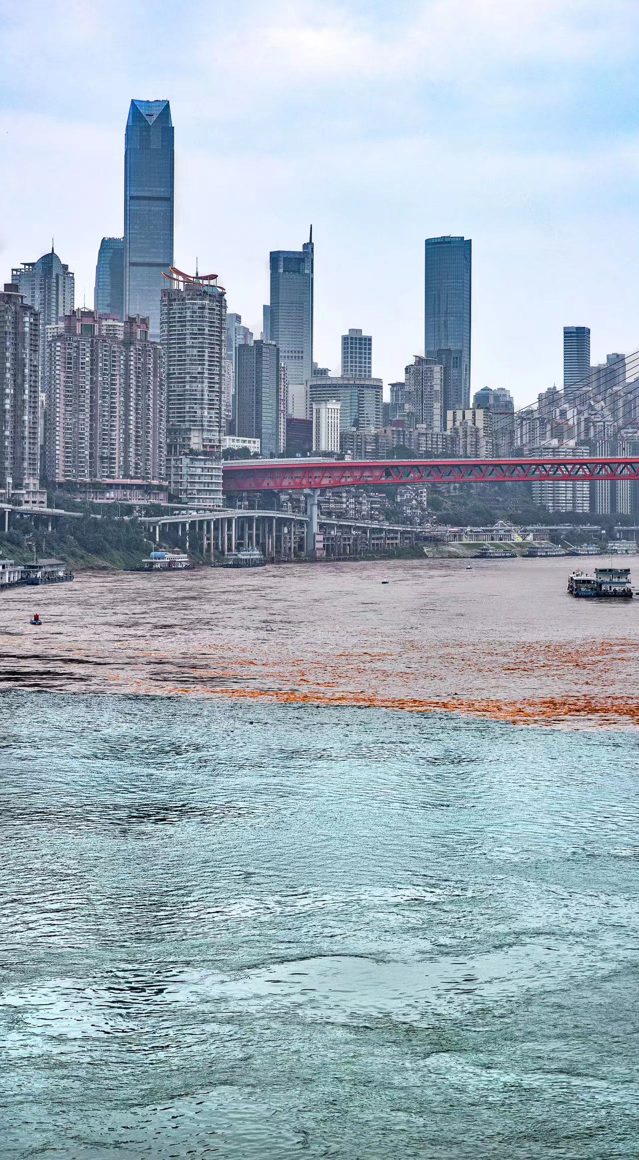 重庆两江汇合观景点图片