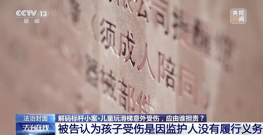 幼童玩滑梯逆行被踹跌落，谁应担责？