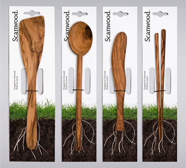 土生土长的自然实木餐具