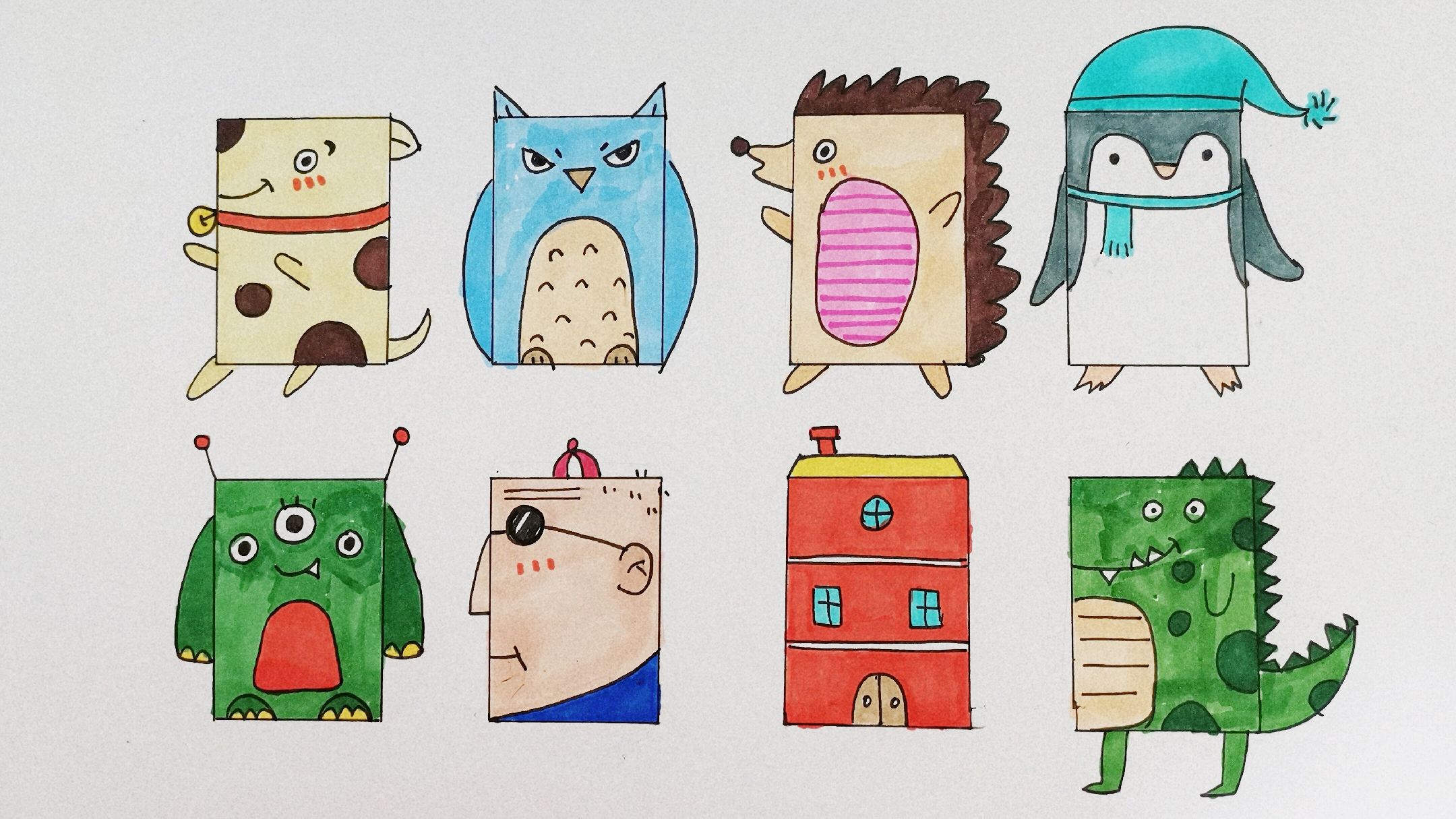 长方形可以画什么