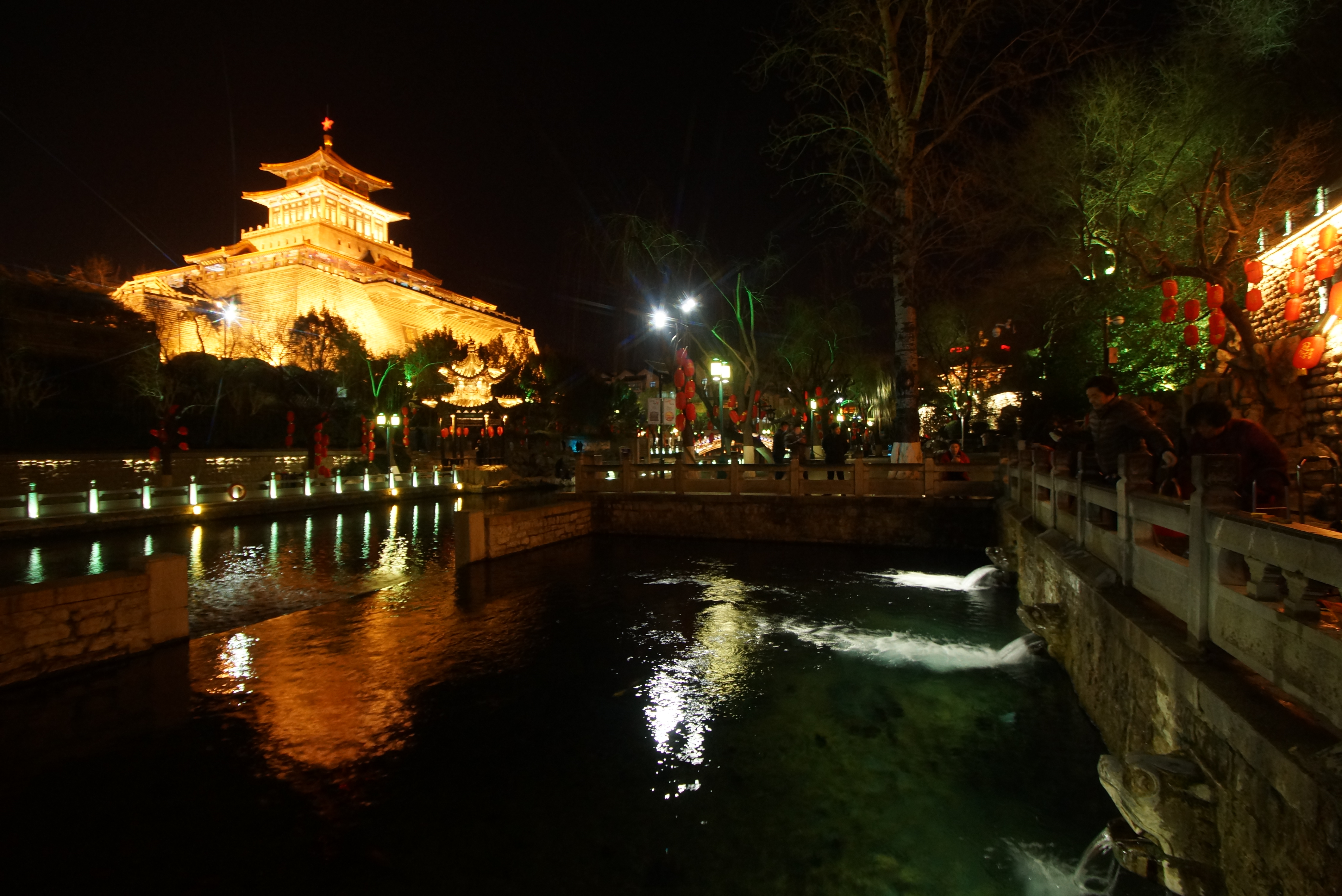 济南夜景真实图片