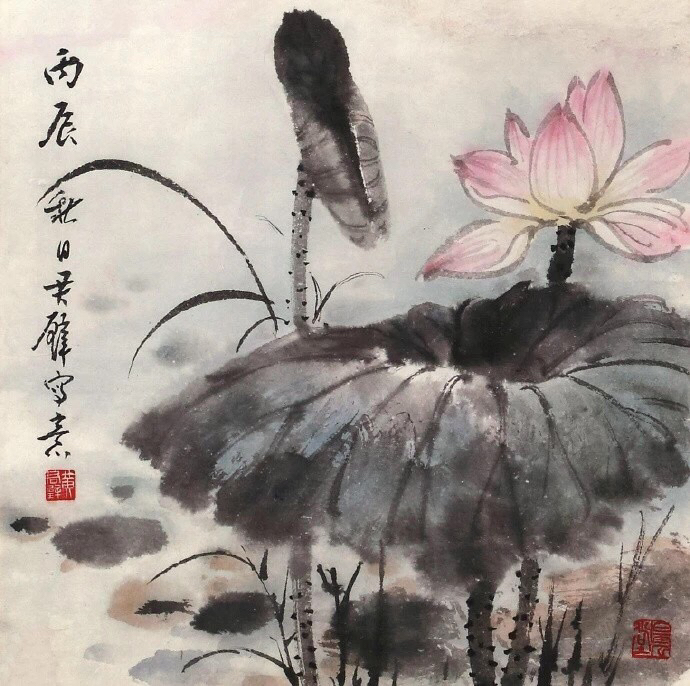 黄君璧笔下的荷花见才情也见功夫
